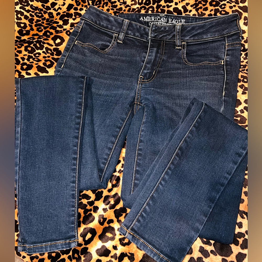 American Eagle Woman’s US 4 Dark Blue Jeggings - AEO Denim
